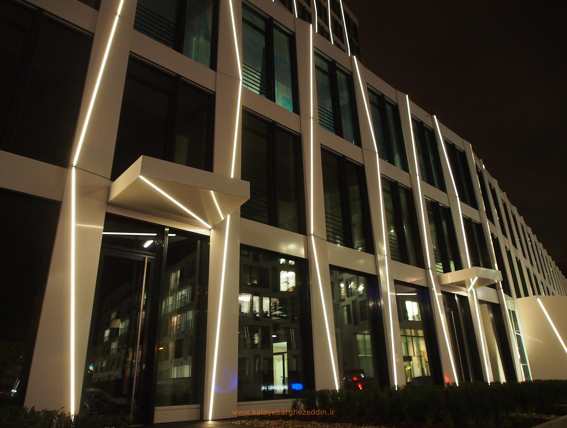 نور پردازی نما ساختمان