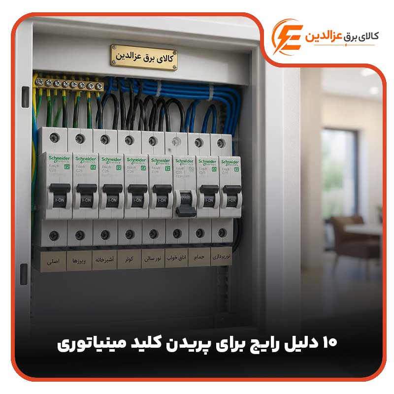 ۱۰ دلیل رایج برای پریدن کلید مینیاتوری و راه‌حل آن