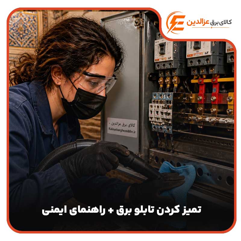 تمیز کردن تابلو برق